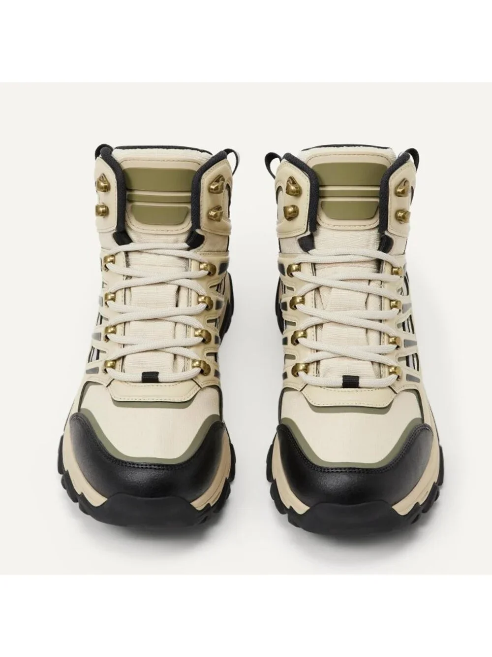Men's Sand Waterproof Shoes Casual High Top Round Toe Non Slip Hiking Boots
